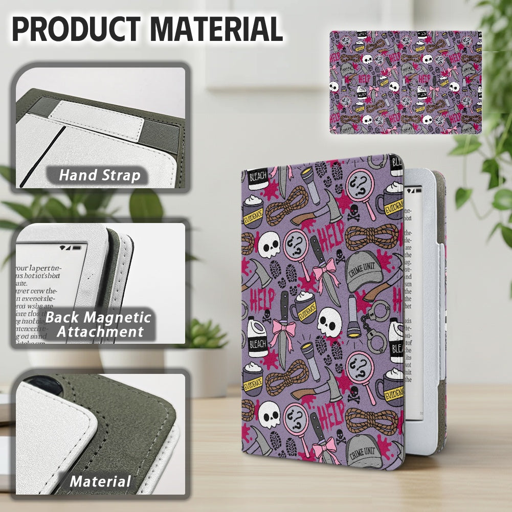 Thriller reader clues PU cover for Kindle paperwhite 11th and 12th gen and coloursoft