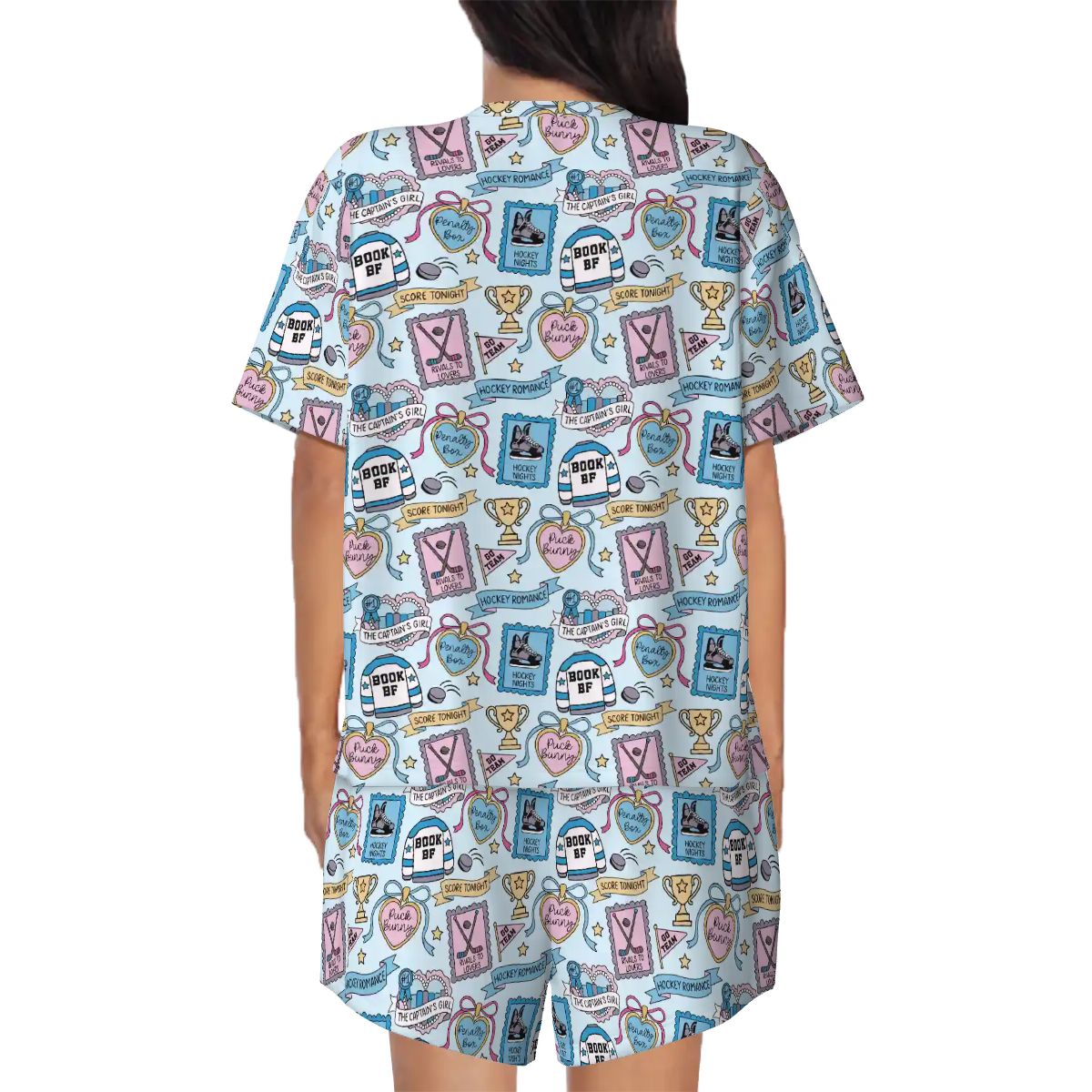 Hockey romance stamps bookish pjs pajamas pyjamas
