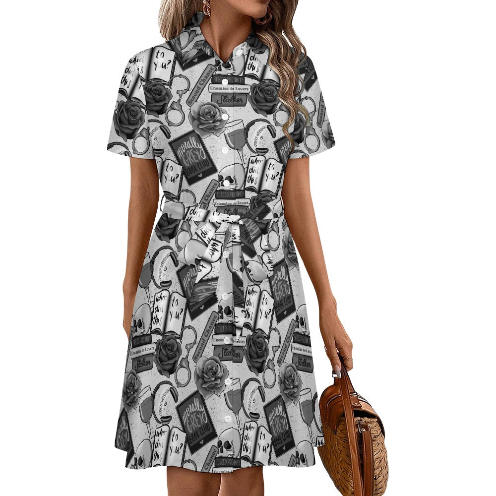 Morally grey bookish shirt dress