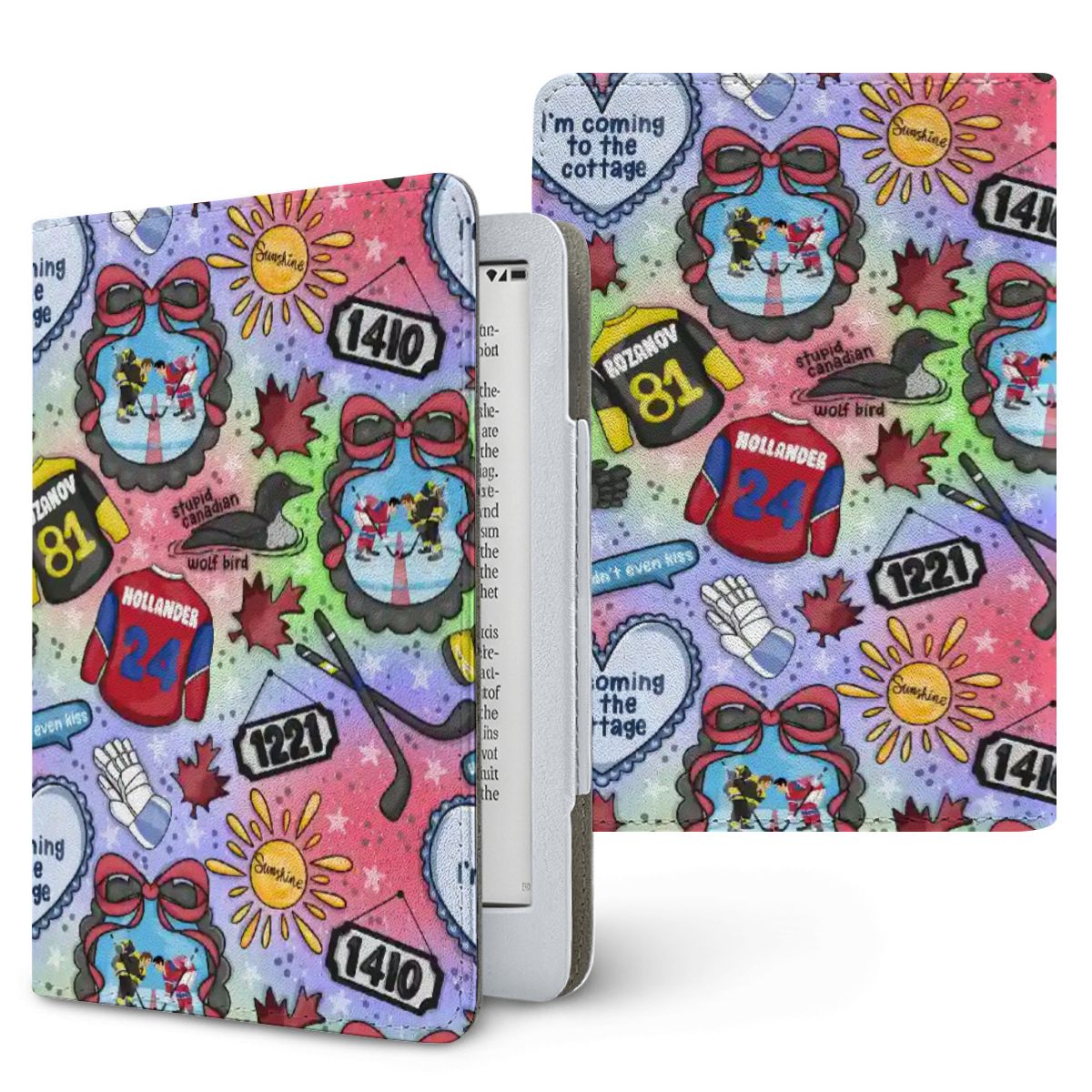 Heated Hockey romance bookish kindle case for paperwhite 11th 12th gen and coloursoft