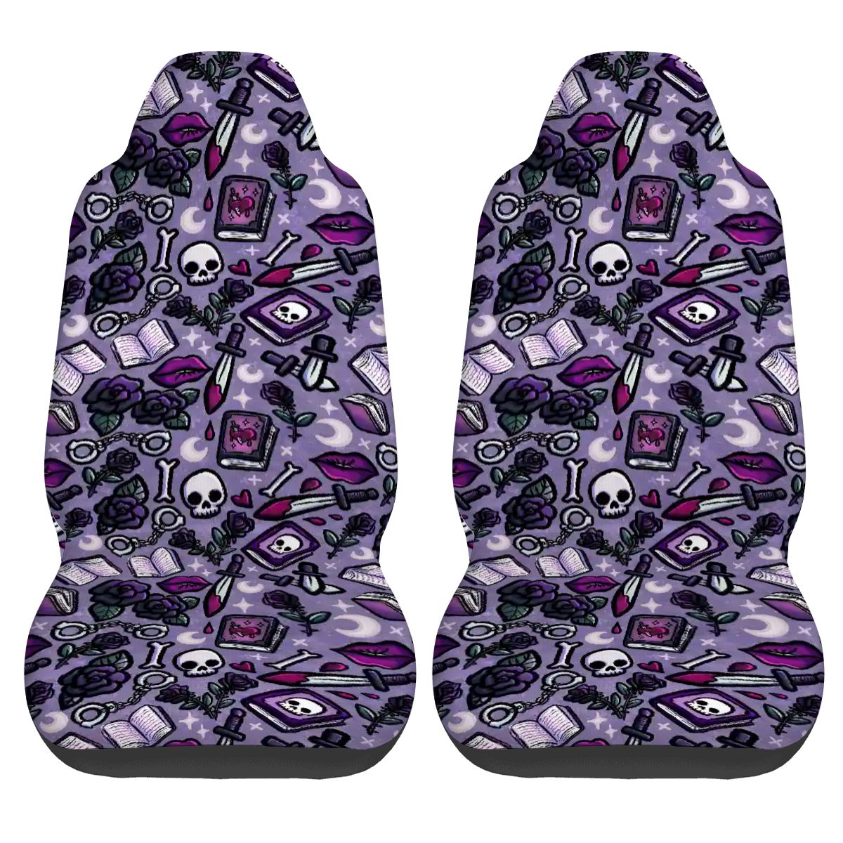 Here for the villain bookish dark romance Car Front Seat Covers