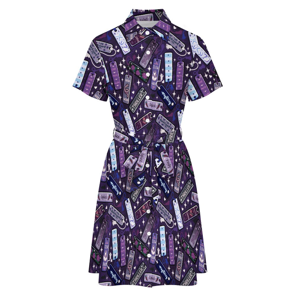 Tropes and Genres Bookmarks bookish Shirt Dress
