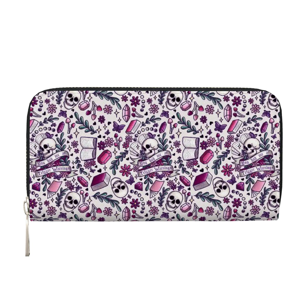You had me at trigger warnings bookish vegan leather wallet purse