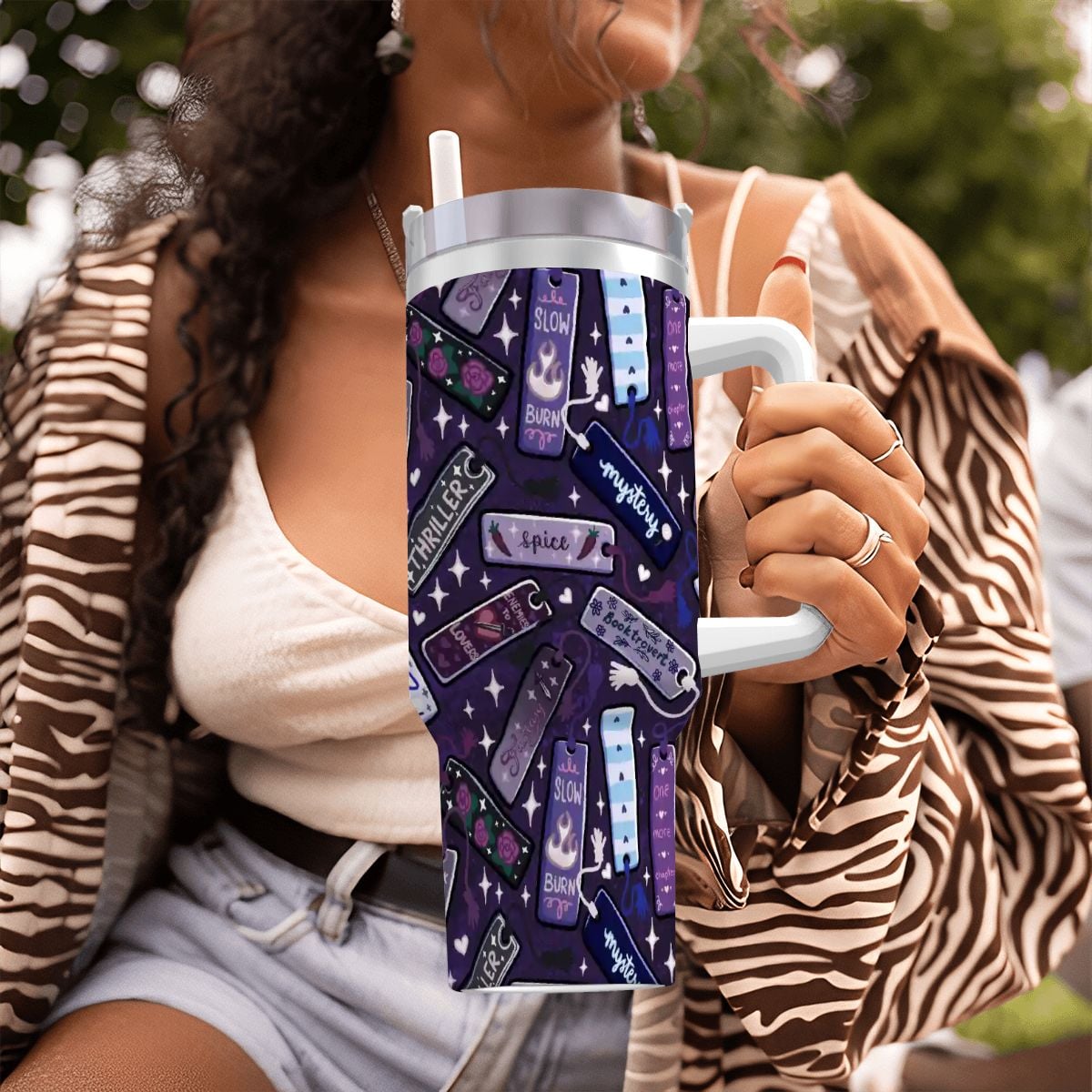 Genres and tropes bookmarks bookish travel mug 40oz