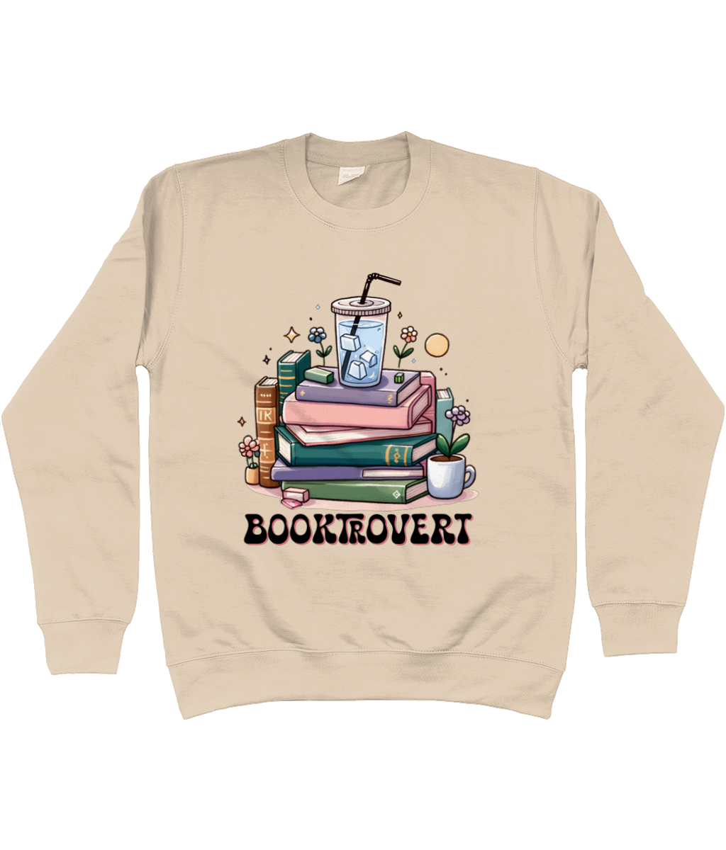 Booktrovert bookish jumper sweatshirt bookbestiesuk