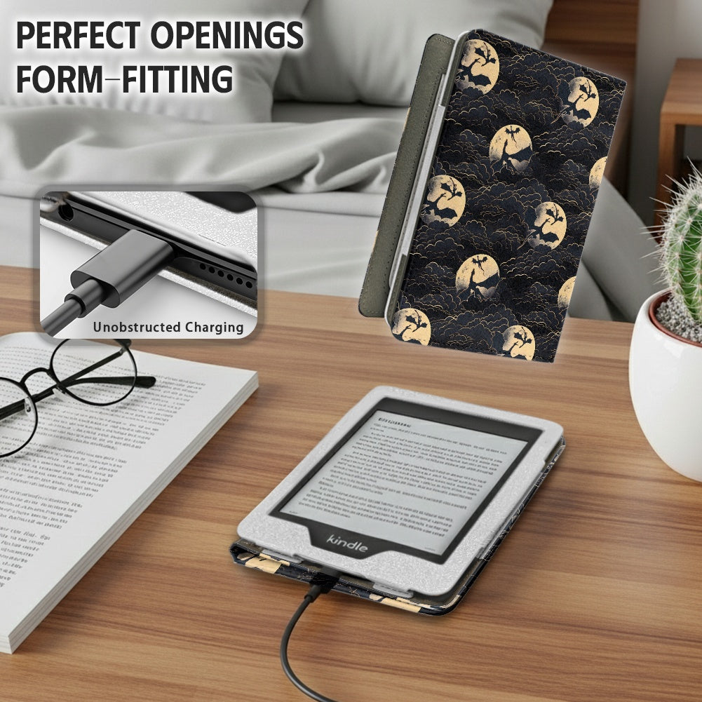 Night dragons PU cover for Kindle