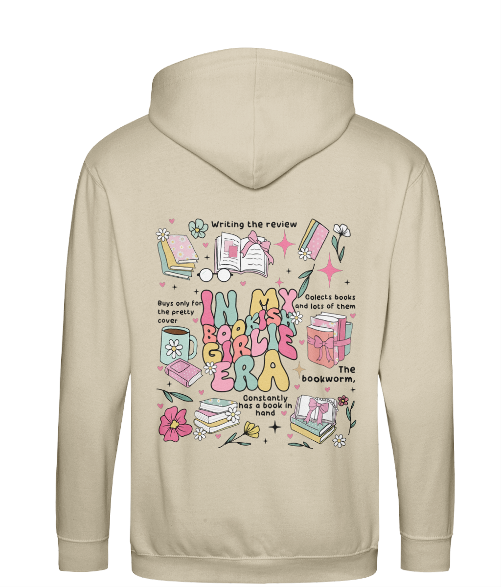 Bookish girlie era zip up hoodie