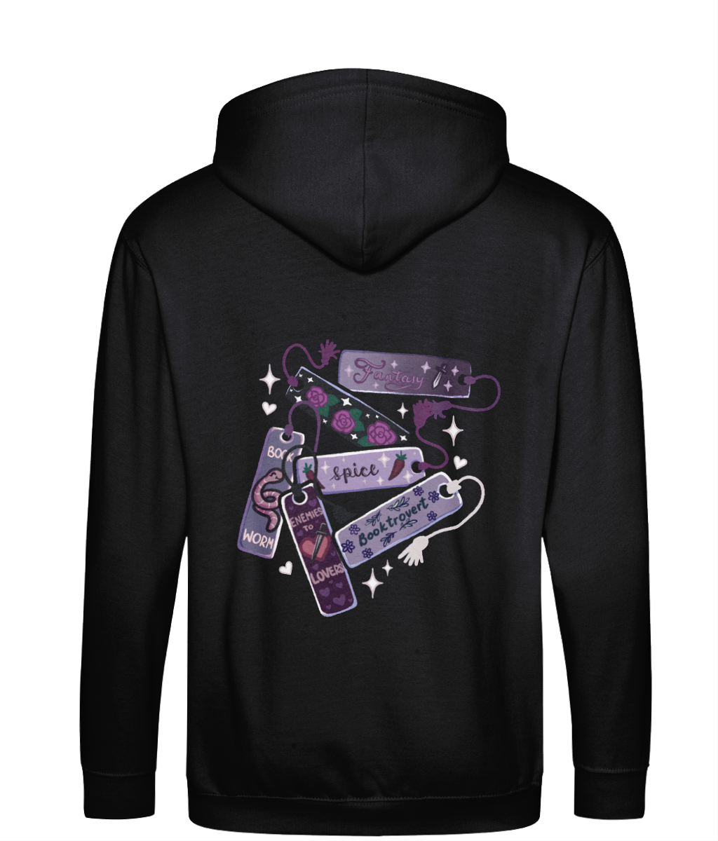 book marks bookish zip up hoodie