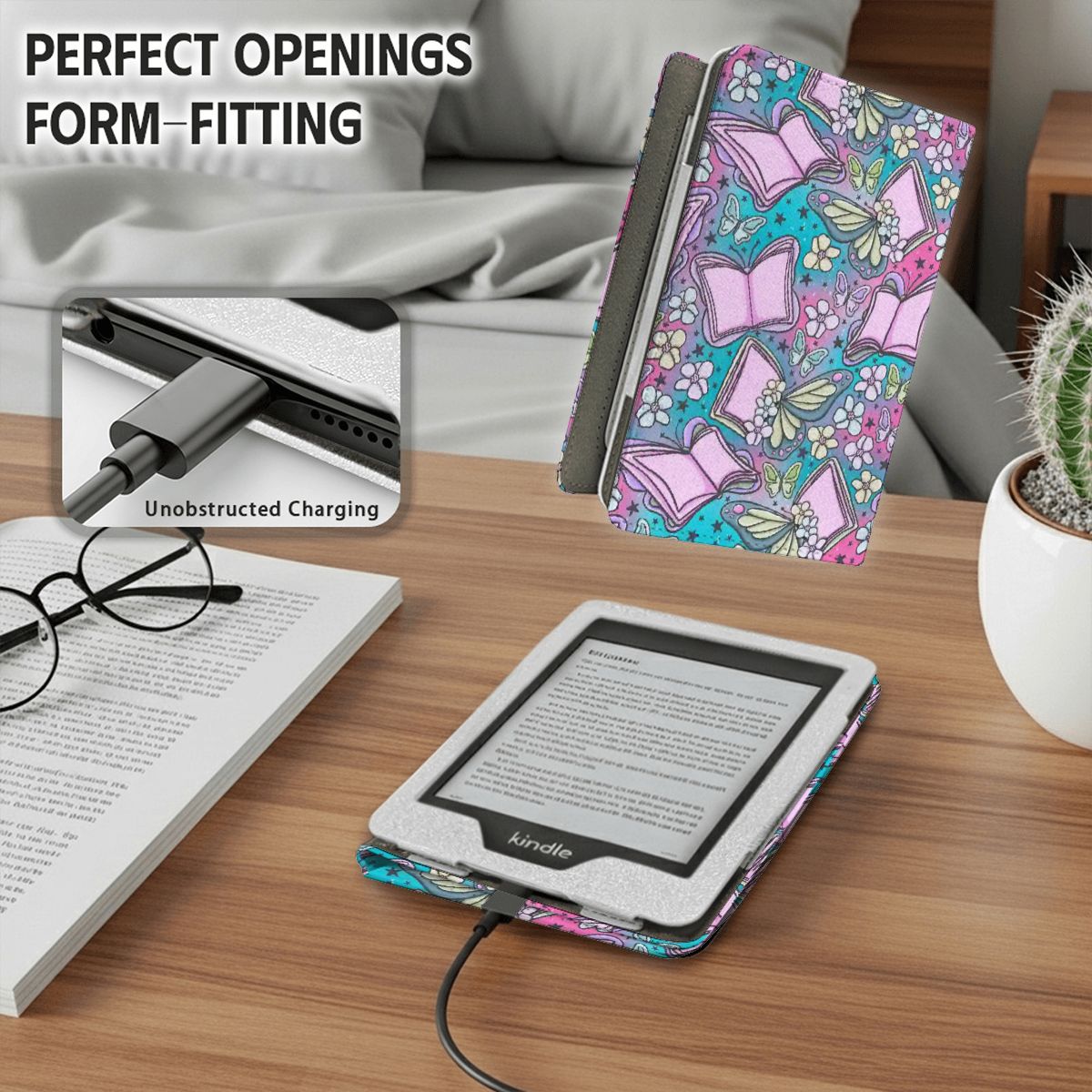 Bookerfly bookish kindle case for 11th 12th gen paperwhite and coloursoft
