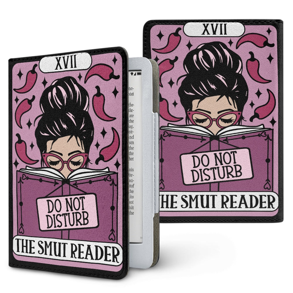 The smut reader tarot style PU cover for Kindle paperwhite 11th 12th generation wallet style e-reader case in vegan leather