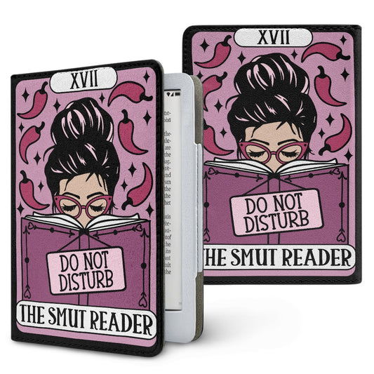 The smut reader tarot style PU cover for Kindle paperwhite 11th 12th generation wallet style e-reader case in vegan leather