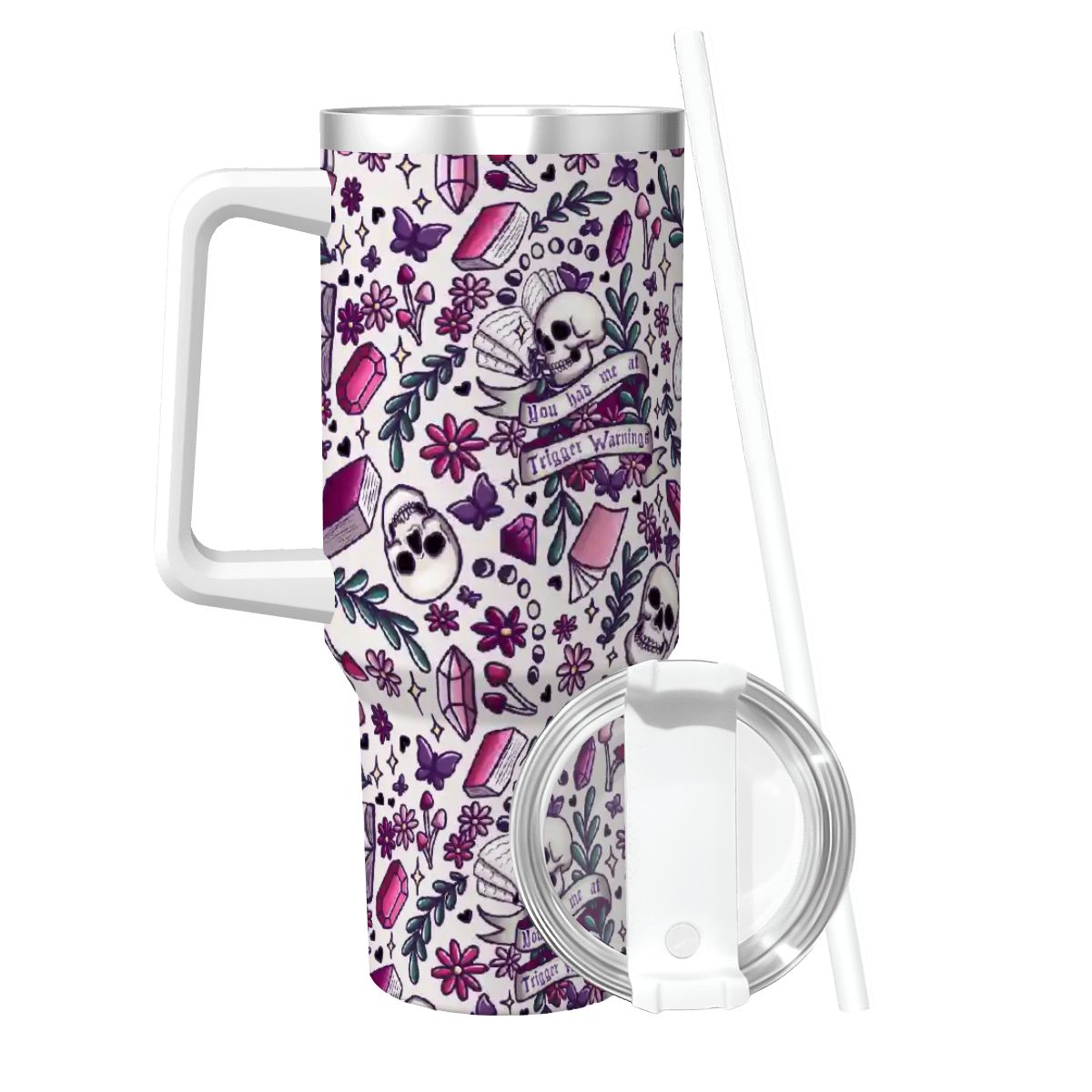 You had me at trigger warnings dark romance bookish 40oz travel mug