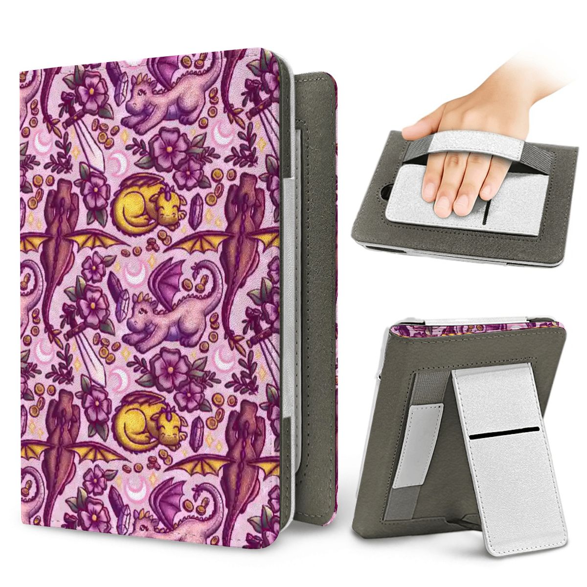 Dragons and swords romantasy fantasy kindle case for paperwhite 11th 12th gen and coloursoft