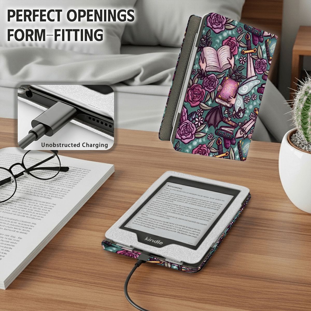 Faerie Smut romantasy fantasy kindle case for paperwhite 11th 12th gen colourcoft