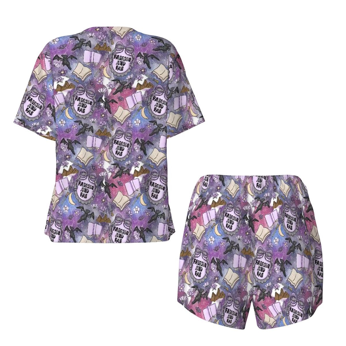 Faeries and Fae romantasy fantasy bookish pajamas pjs pyjamas
