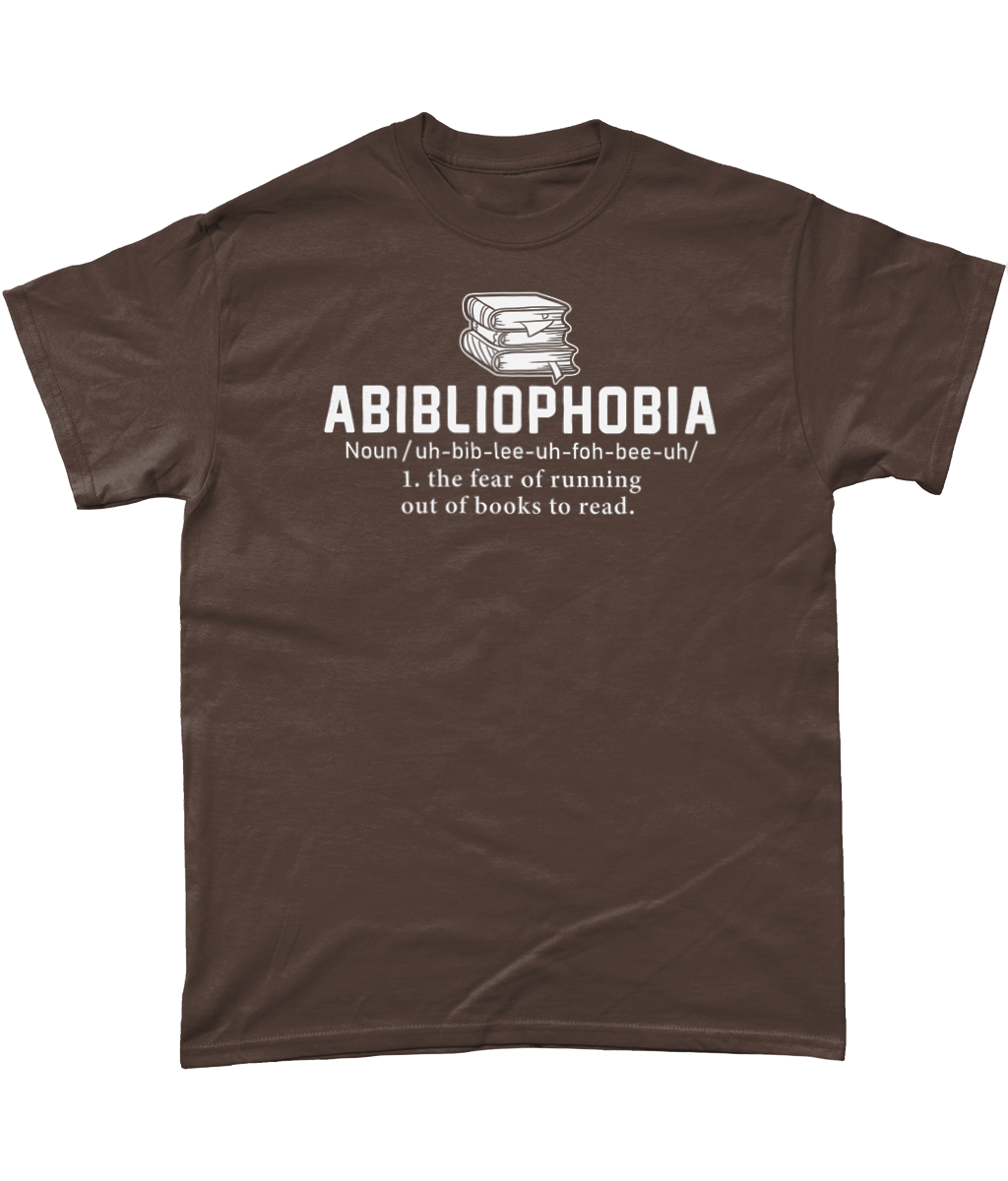 Abibliophobia definition bookish t-shirt