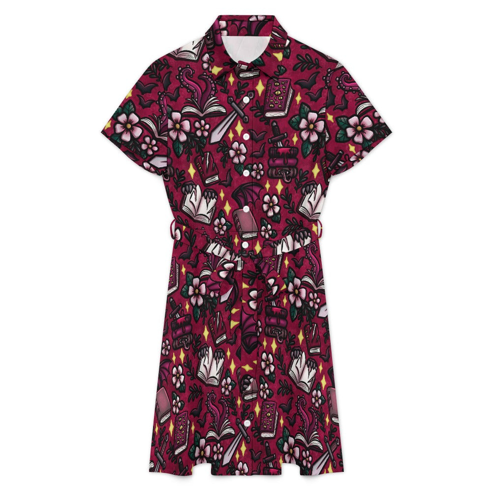 Monster romance omegaverse bookish shirt dress