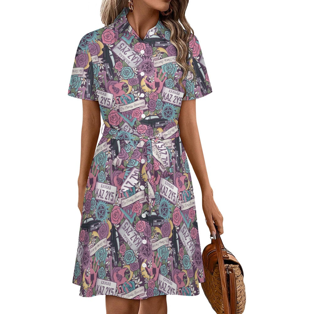 Kansas super natural bookish shirt dress