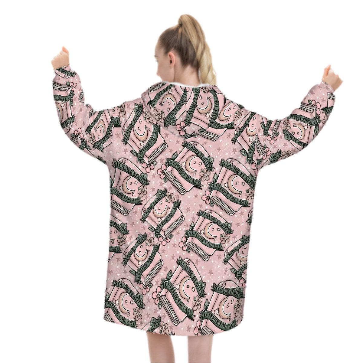 Fantasy reader bookish blanket hoodie