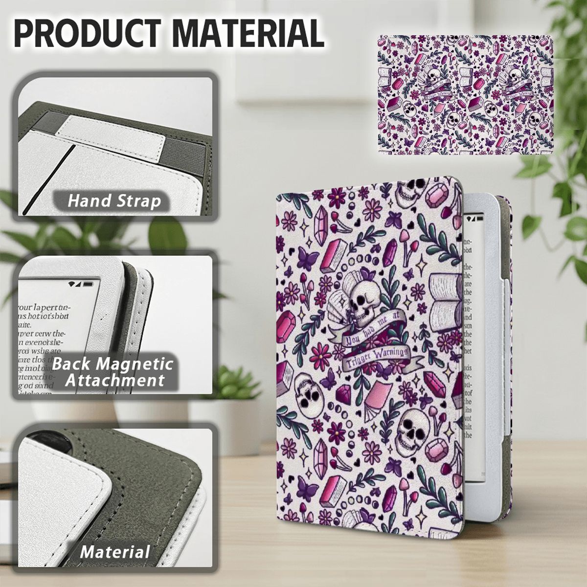 You had me at trigger warning bookish kindle case for paperwhite 11th 12th gen and coloursoft