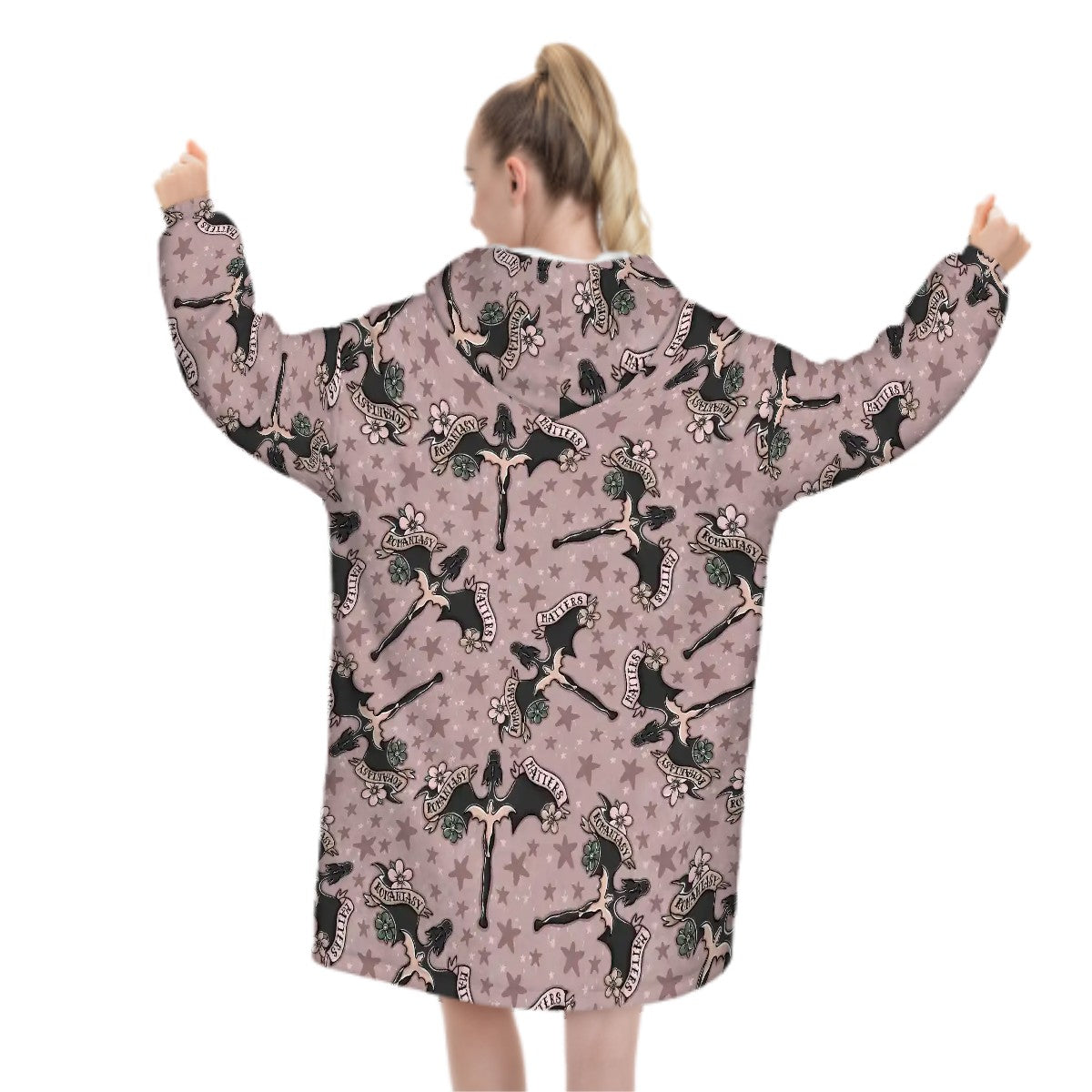 Fantasy matters dragons romantasy bookish blanket hoodie