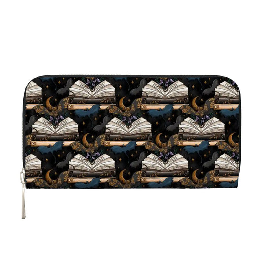 Book dragons at night bookish romantasy fantasy wallet purse