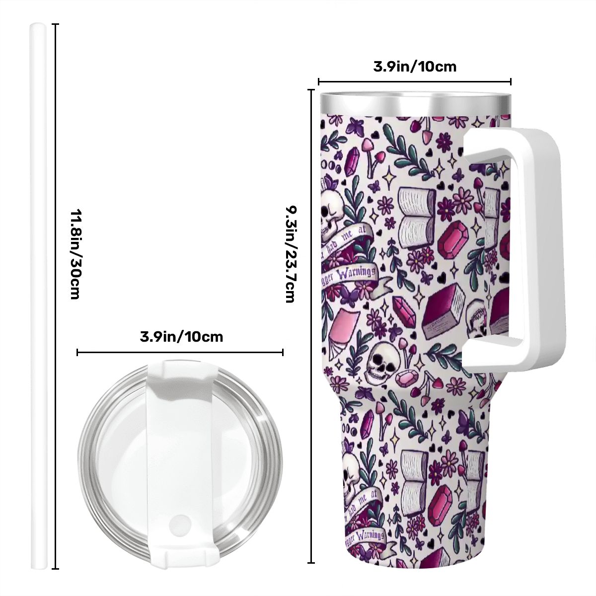 You had me at trigger warnings dark romance bookish 40oz travel mug