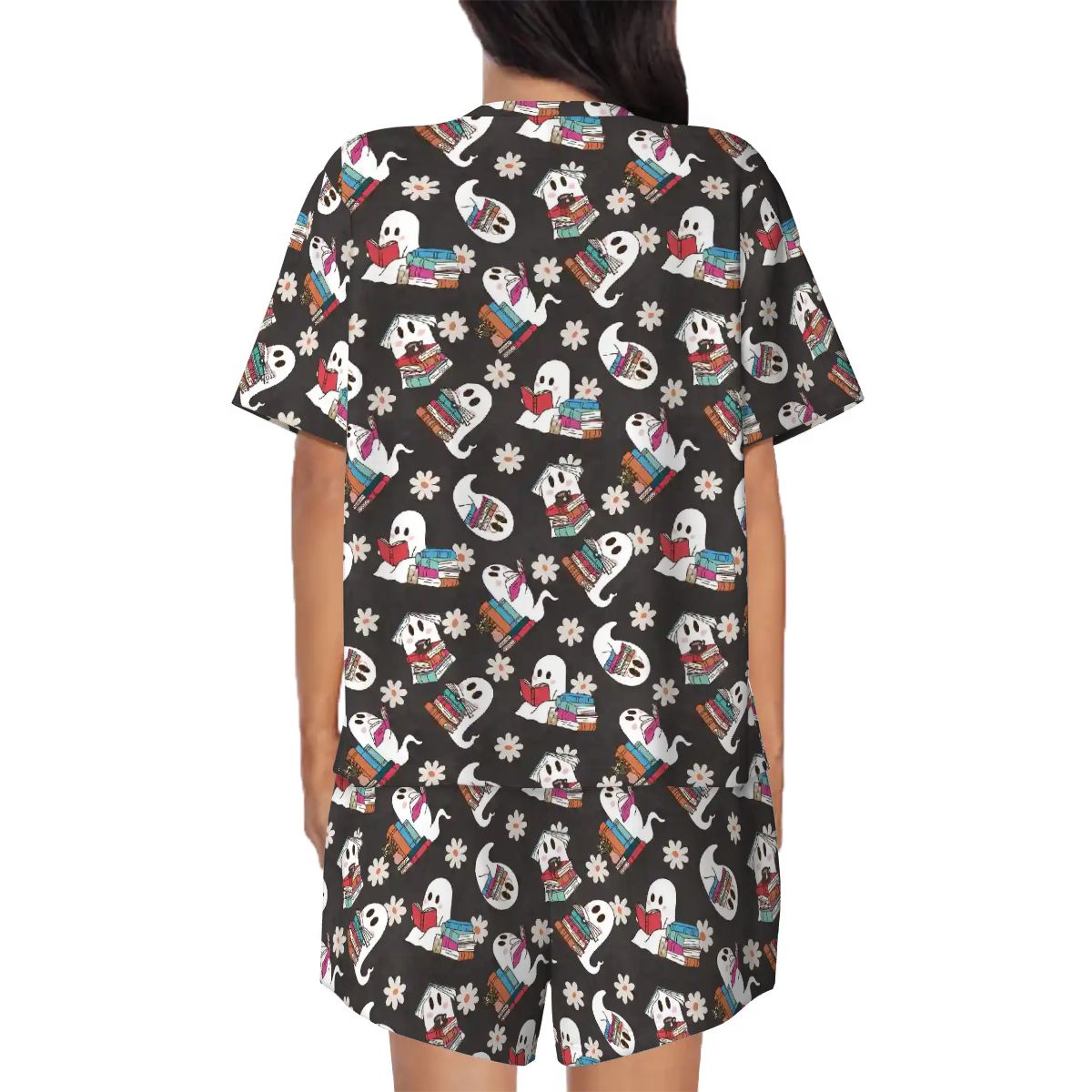 Boooks bookish pyjamas pjs Pajama Sets Crew Neck Short Sleeve