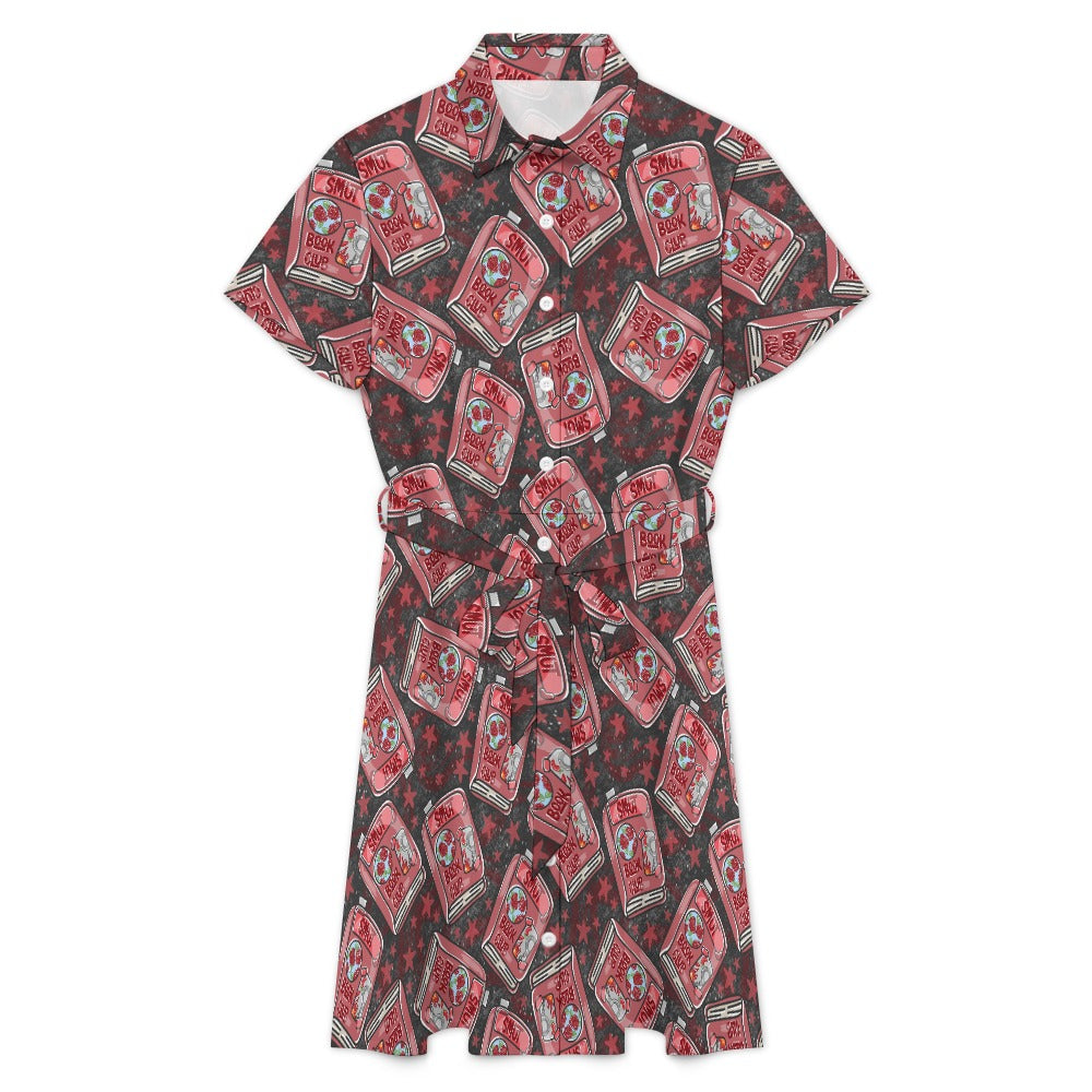 Smutty book club bookish shirt dress