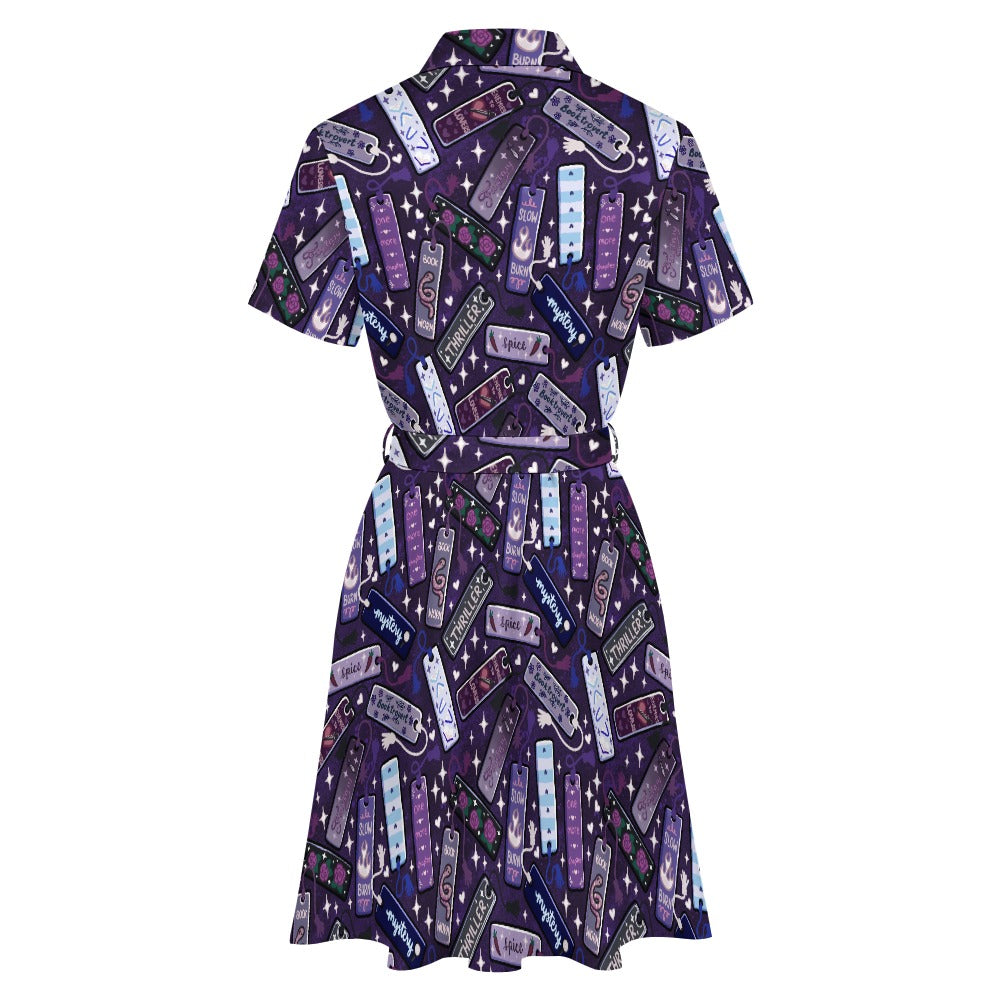 Tropes and Genres Bookmarks bookish Shirt Dress