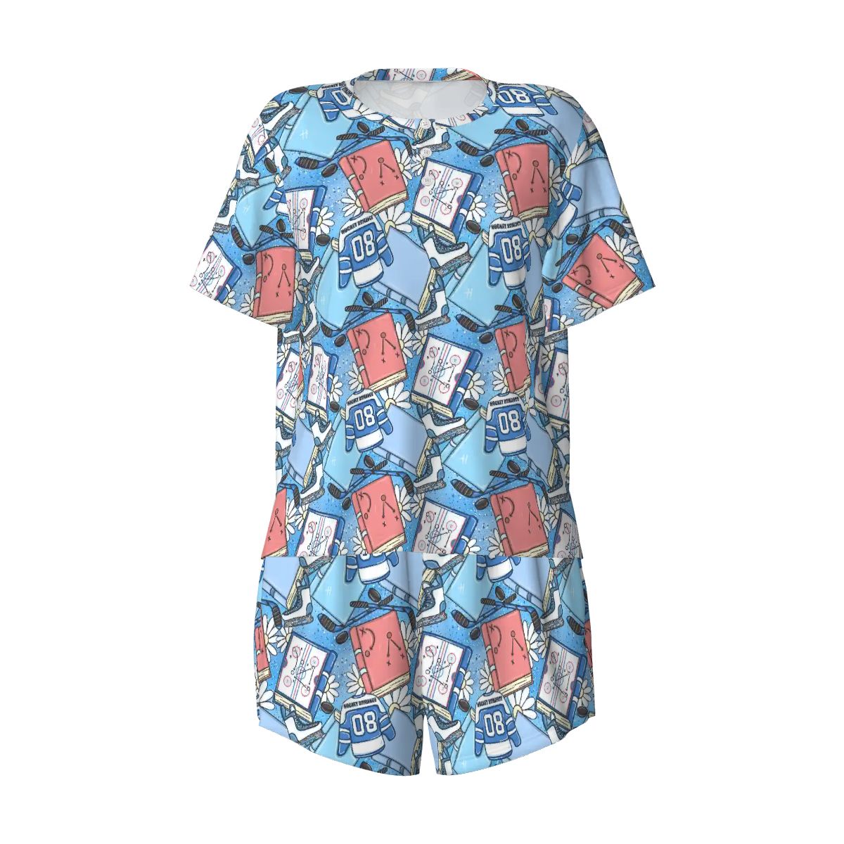 Hockey romance bookish pyjamas pjs pajamas