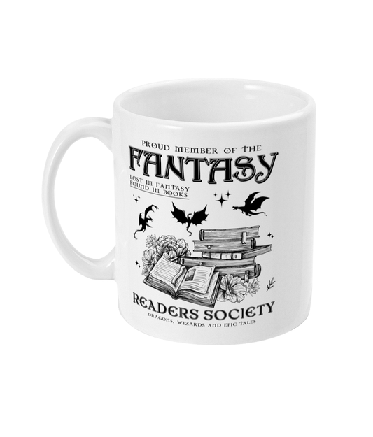 Fantasy Readers Society bookish mug bookbestiesuk