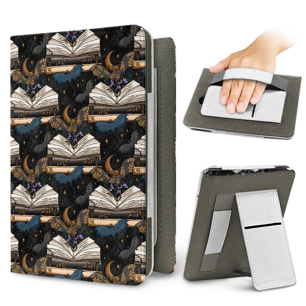 Book dragons at night booish vegan PU cover for Kindle paperwhite 11th and 12th generation