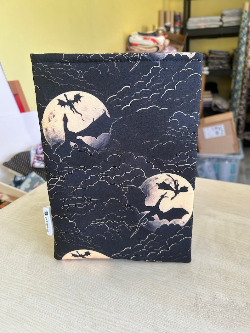 Dragons by moonlight bookish book sleeve book jacket booksleeve