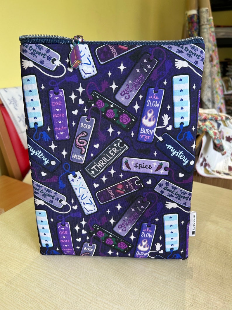 Tropes and genre bookmarks book sleeve book jacket booksleeve
