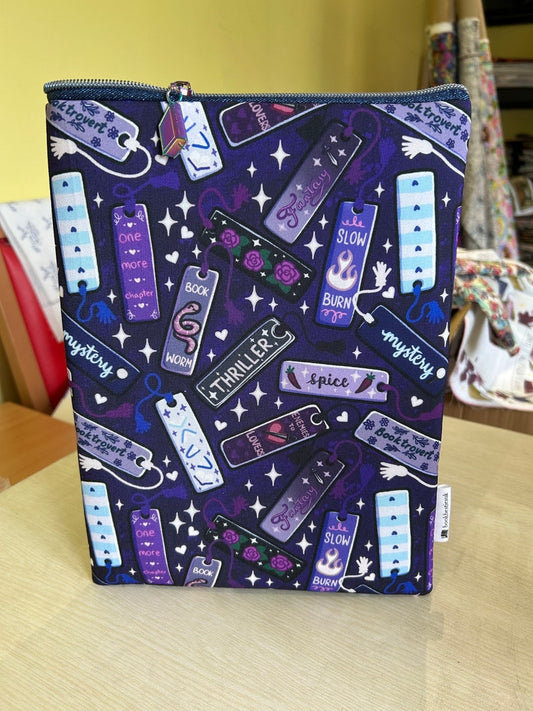 Tropes and genre bookmarks book sleeve book jacket booksleeve