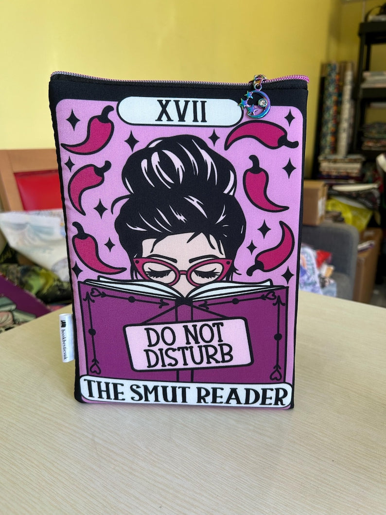 The smut reader tarot style bookish book sleeve book jacket booksleeve