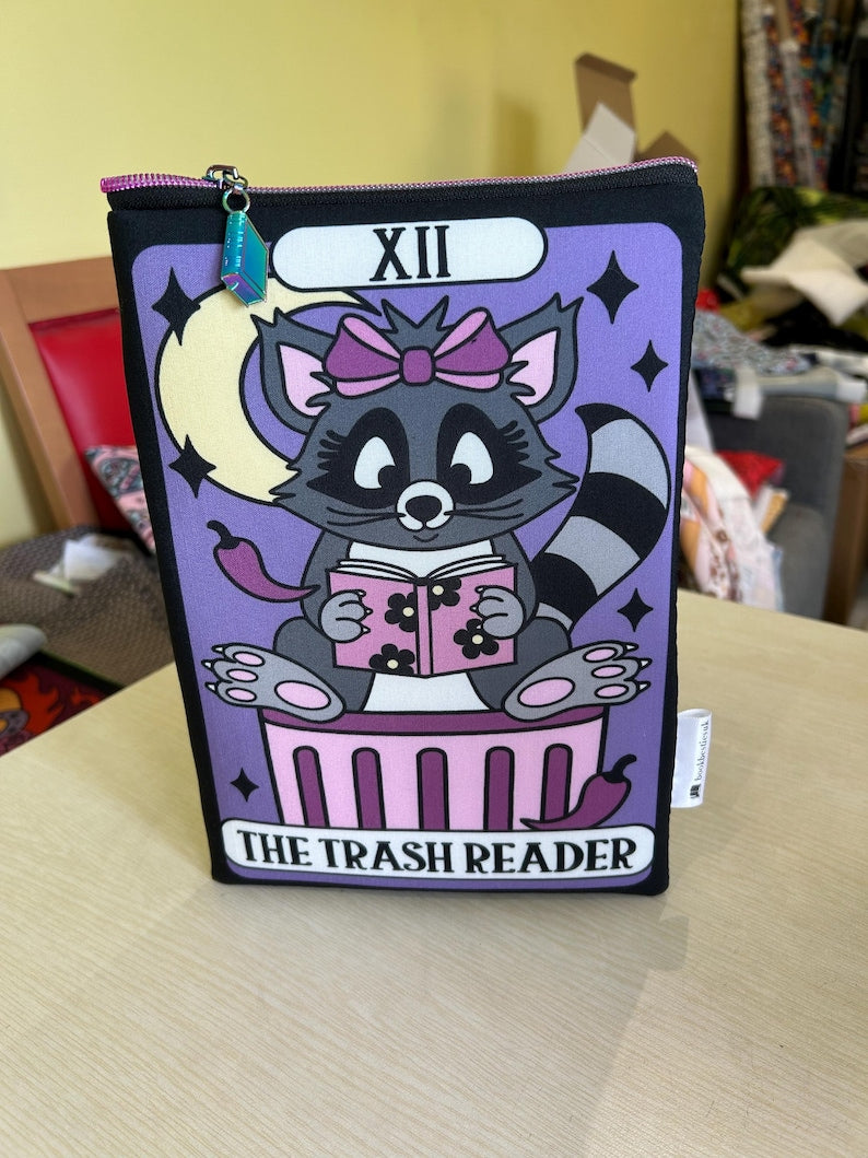 The trash reader tarot style bookish book sleeve book jacket booksleeve