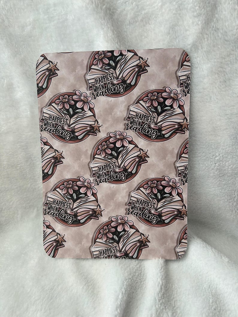 Happiest when reading kindle insert for clear case