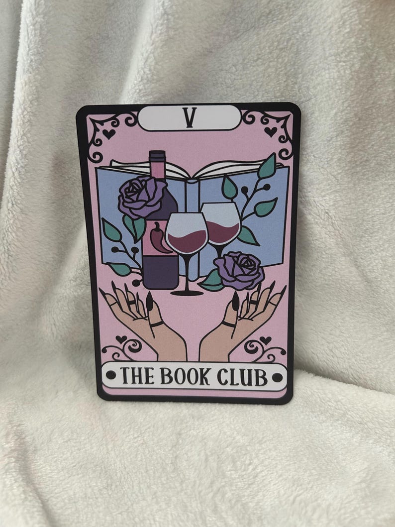 The book club tarot style kindle insert for clear case