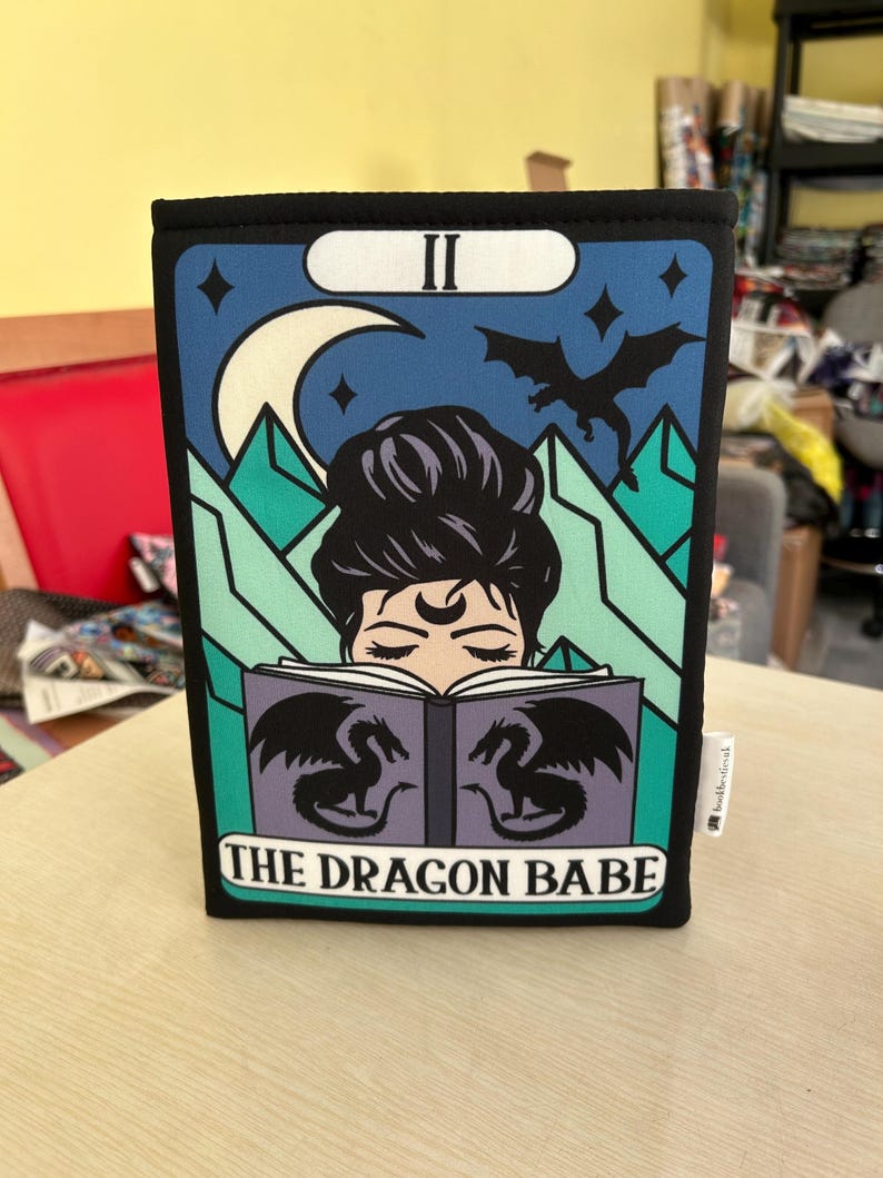 Draon babe bookish book sleeve book jacket booksleeve