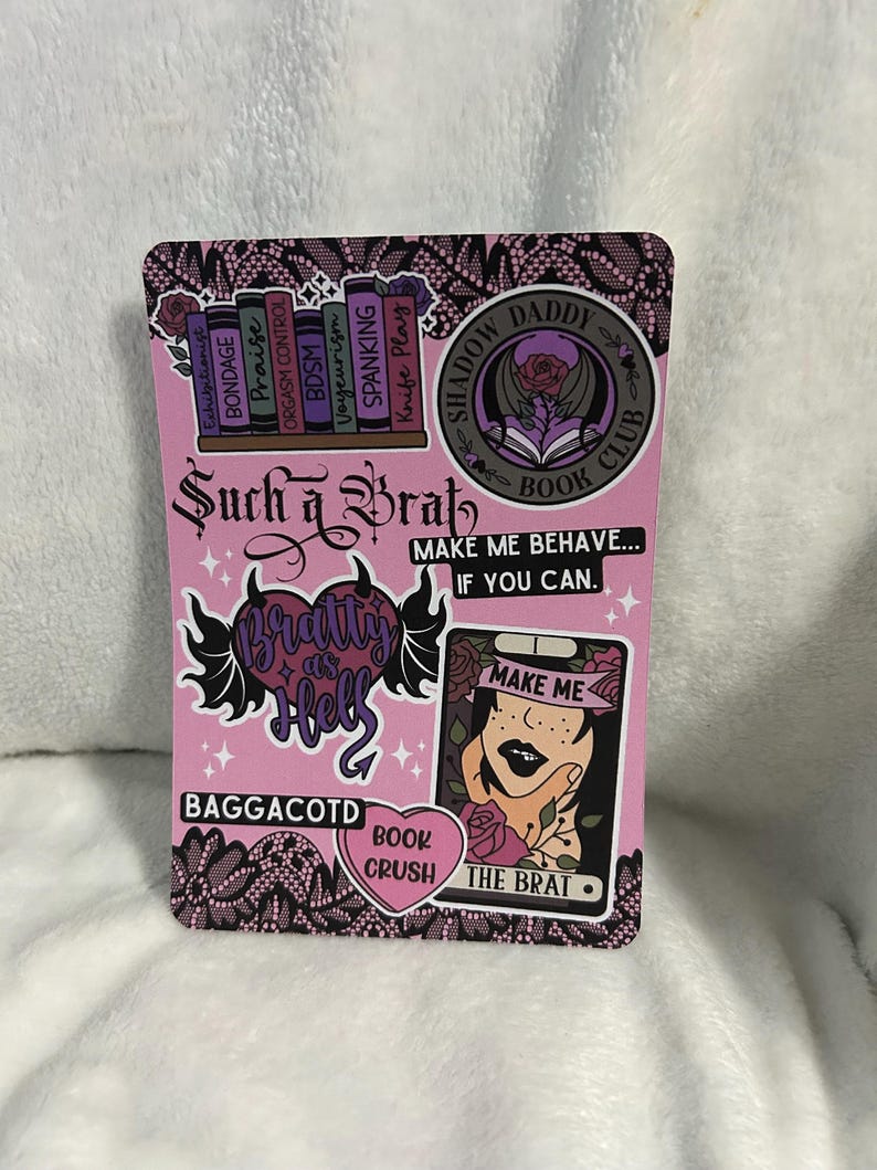 Such a brat kindle insert for clear case