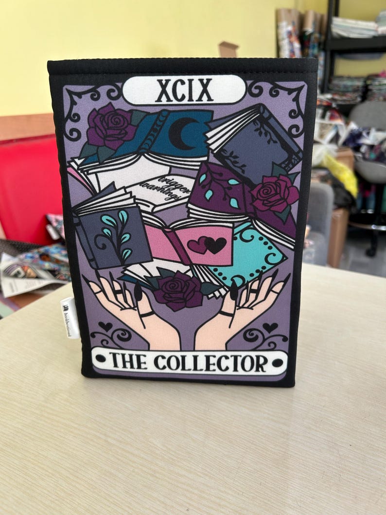 The Collector tarot style dark romance bookish book sleeve book jacket booksleeve