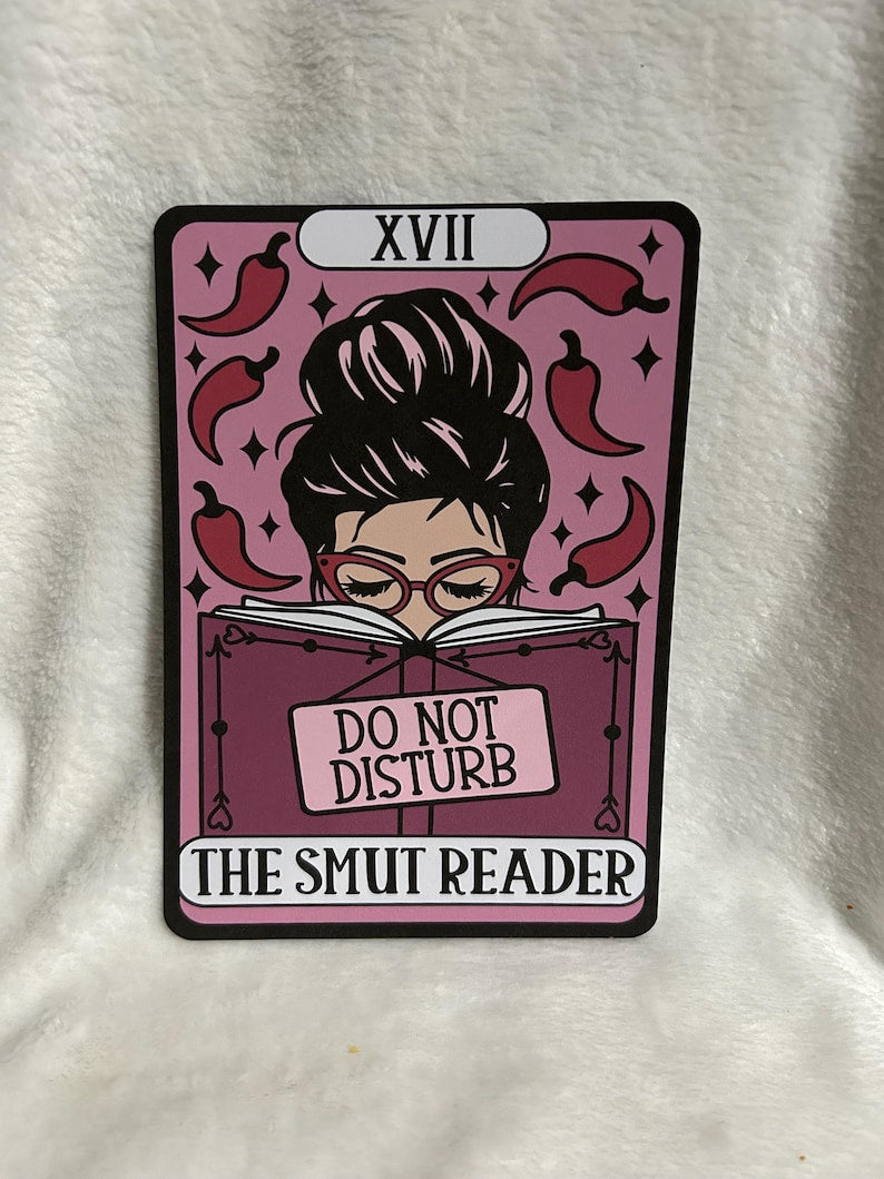 The smut reader tarot style kindle insert for clear case