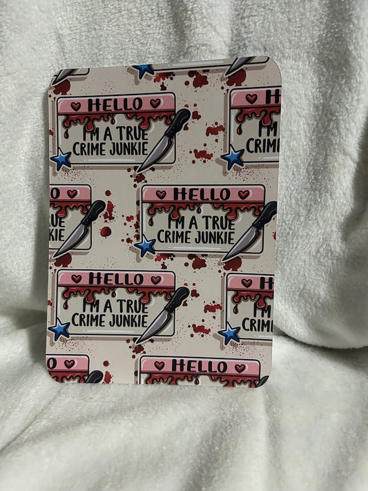 True crime junkie kindle insert for clear case