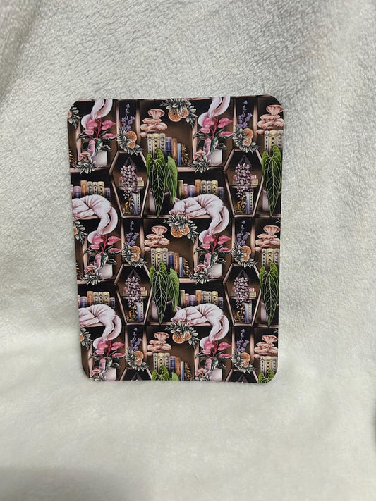 Cats on a bookshelf kindle insert for clear case