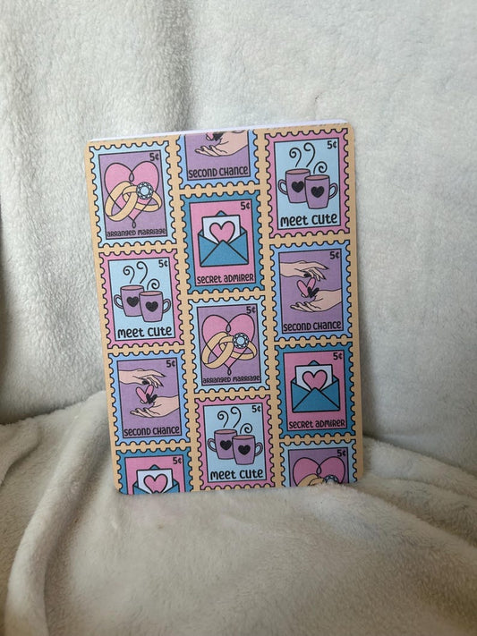 Sweet fluffy romance stamps kindle insert for clear case