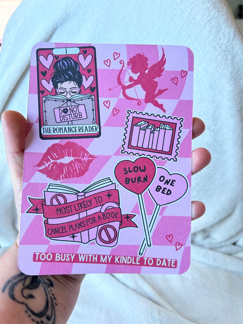 Romance valentines reader kindle insert for clear case