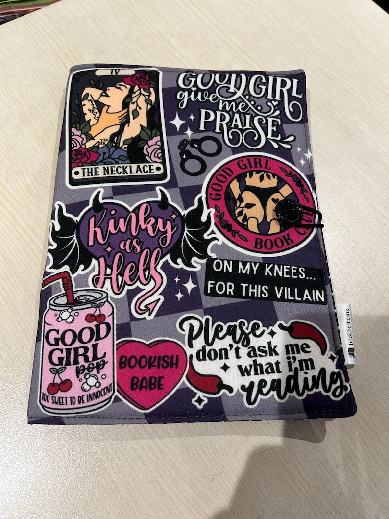 Good girl bookish book sleeve book jacket booksleeve