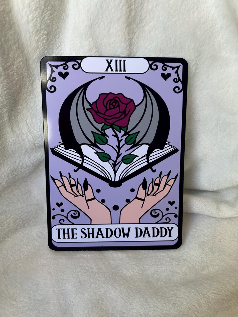 The shadow daddy tarot style kindle insert for clear case